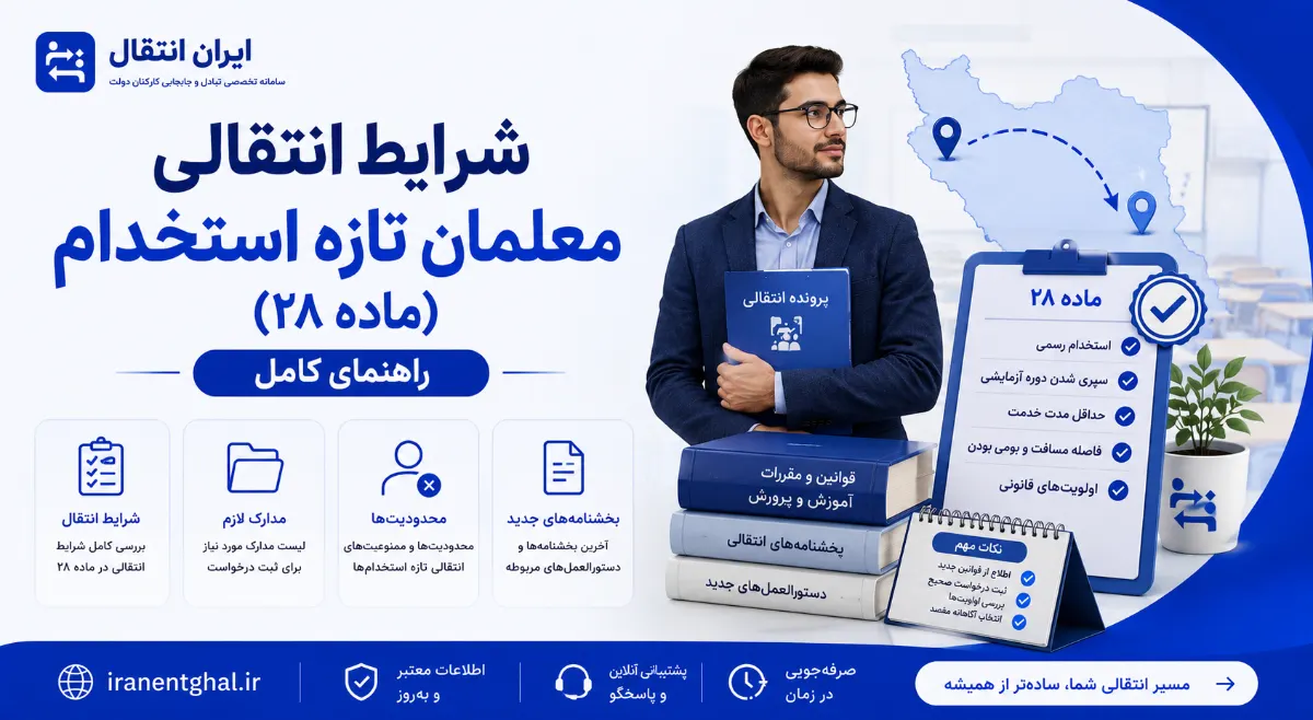 شرایط انتقالی معلمان تازه استخدام (ماده ۲۸): راهنمای کامل